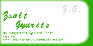 zsolt gyurits business card